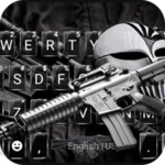 Logo of Gun Skull Mask Keyboard Theme android Application 