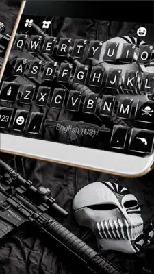 Gun Skull Mask Keyboard Theme android App screenshot 3